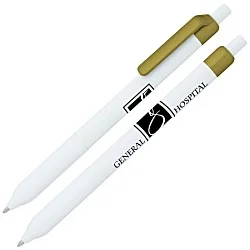 Alamo Pen - White - Metallic - 24 hr