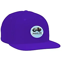 Yupoong Classic Flat Bill Snapback Cap - Full Color Patch