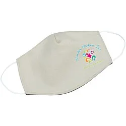 Brushed Cotton Twill Face Mask - Full Color