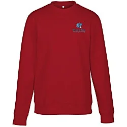 Ultimate 8.3 oz. CVC Fleece Crew - Embroidered