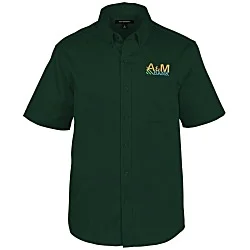 Stain Repel Short Sleeve Twill Shirt - Men's