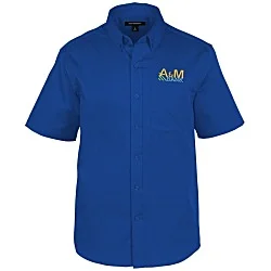 Stain Repel Short Sleeve Twill Shirt - Men's