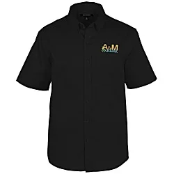 Stain Repel Short Sleeve Twill Shirt - Men's