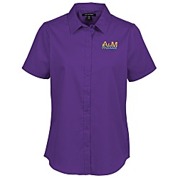 Stain Repel Short Sleeve Twill Shirt - Ladies'