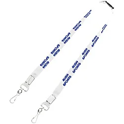 Youth Polyester 5/8" Lanyard with Neck Clasp and Swivel Snap Hooks