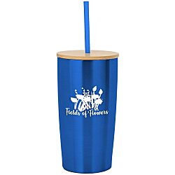 Yowie Vacuum Tumbler with Bamboo Lid & Straw - 18 oz.