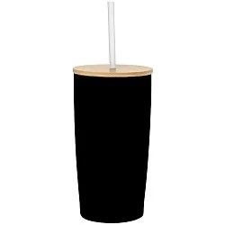 Yowie Vacuum Tumbler with Bamboo Lid & Straw - 18 oz.