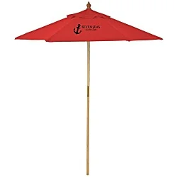 Bamboo Market Umbrella - 7'