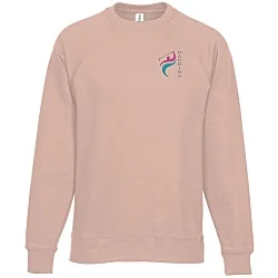 Independent Trading Co. Icon Lightweight Loopback Terry Crewneck Sweatshirt - Embroidered