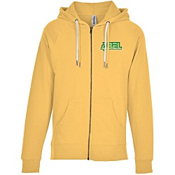 Independent Trading Co. Icon Lightweight Loopback Terry Zip Hoodie - Embroidered
