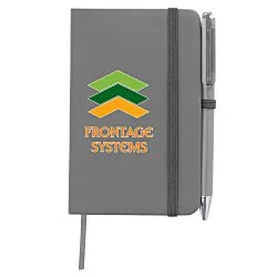 TaskRight Afton Notebook with Pen - 5-1/2" x 3-1/2" - Full Color
