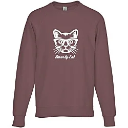 Independent Trading Co. Icon Lightweight Loopback Terry Crewneck Sweatshirt - Screen