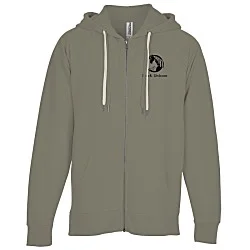 Independent Trading Co. Icon Lightweight Loopback Terry Zip Hoodie - Screen