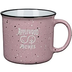 Campfire Ceramic Mug - Colors - 15 oz. - Laser Engraved