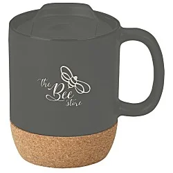 Cork Bottom Ceramic Mug - 12 oz. - Laser Engraved