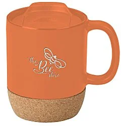Cork Bottom Ceramic Mug - 12 oz. - Laser Engraved