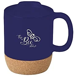 Cork Bottom Ceramic Mug - 12 oz. - Laser Engraved