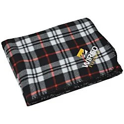 Aberdeen Fleece Blanket - Embroidered