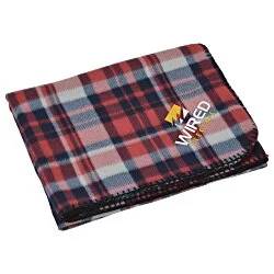 Aberdeen Fleece Blanket - Embroidered