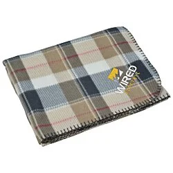Aberdeen Fleece Blanket - Embroidered
