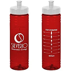 Halcyon Water Bottle with Stay Hydrated Graphics - 24 oz.