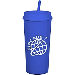 Roadmaster Tumbler with Straw - 18 oz. - Black Interior