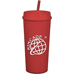 Roadmaster Tumbler with Straw - 18 oz. - Black Interior
