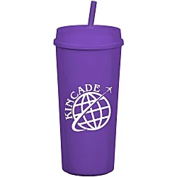 Roadmaster Tumbler with Straw - 18 oz. - Black Interior