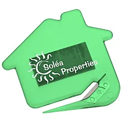 Magnetic House Shaped Letter Slitter - Translucent