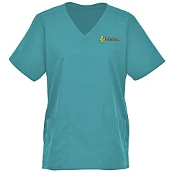 Wink Mechanical Stretch V-Neck Top - Ladies'