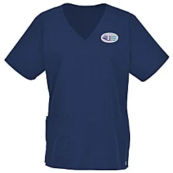 Wink Mechanical Stretch Mock Wrap Top - Ladies'
