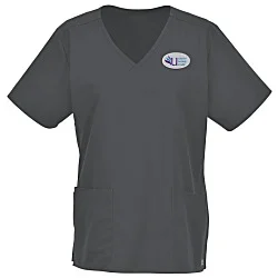Wink Mechanical Stretch Mock Wrap Top - Ladies'