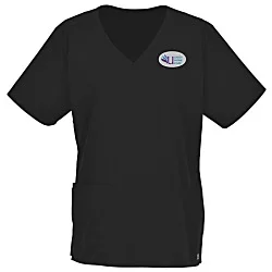 Wink Mechanical Stretch Mock Wrap Top - Ladies'