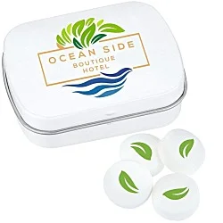 Mint Tin with Imprinted Mints