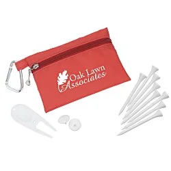 Zipper Pack Golf Tee Kit