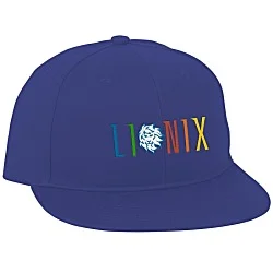 Flat Bill Structured Snapback Cap