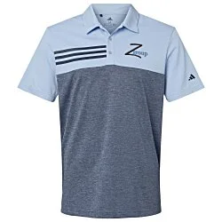 adidas Heathered Colorblock 3-Stripes Polo