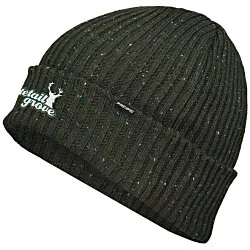 Rib Knit Tweed Beanie