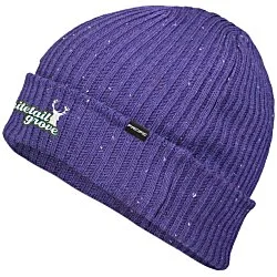 Rib Knit Tweed Beanie