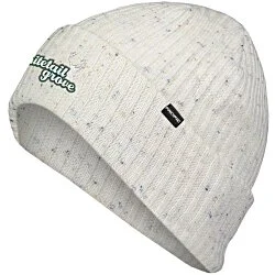 Rib Knit Tweed Beanie