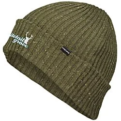 Rib Knit Tweed Beanie