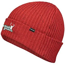 Rib Knit Tweed Beanie