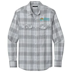 Easy Care Tonal Plaid Shirt - Men's