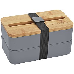 Stackable Bento Lunch Set with Phone Stand Lid