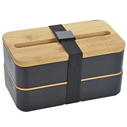 Stackable Bento Lunch Set with Phone Stand Lid