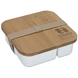 Square Bento Box with Bamboo Lid