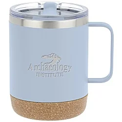 Explorer Vacuum Camp Mug with Cork Bottom - 12 oz. - Laser Engraved