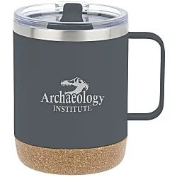 Explorer Vacuum Camp Mug with Cork Bottom - 12 oz. - Laser Engraved
