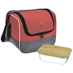 Chic Lunch Cooler with Glass Container Set