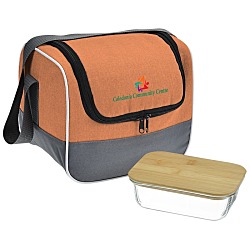 Chic Lunch Cooler with Glass Container Set